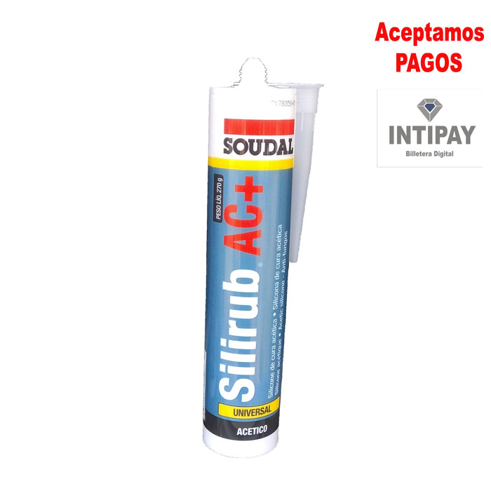 Silicona Trasparente Silirub AC+ 270g SOUDAL
